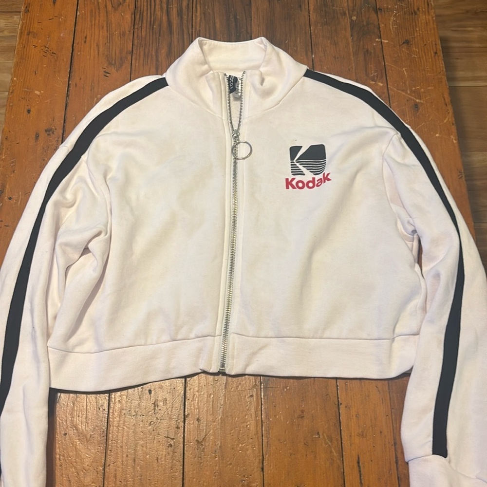 H&M Kodak Cropped Zip Jacket